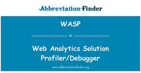 wasp web analytics.